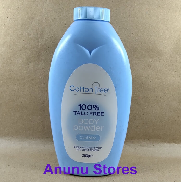 Cotton Tree 100% Talc Free Body Powder Cool Mist - 280g
